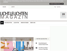 Tablet Screenshot of licht-leuchten-magazin.com